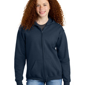 Youth Heavy Blend Full Zip Hooded Sweatshirt
