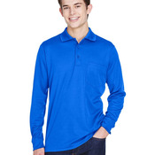 Men's Pinnacle Performance Long Sleeve Piqué Polo with Pocket