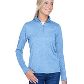 Women's Cool & Dry Heathered Performance Quarter-Zip Pullover