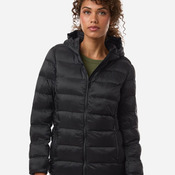 Women's Lightweight Poly-filled Hooded Puffer Jacket