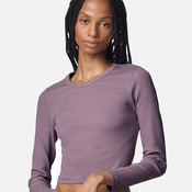 Women's Baby Rib Long Sleeve Cropped Tee
