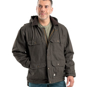 Men's Heartland Washed Duck Zip-Off Hooded Coat