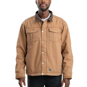Men's Vintage Washed Sherpa-Lined Work Jacket