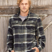 Men's Snap Front Plaid Flannel Shirt