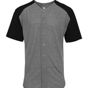 Men's Triblend Full Button T-Shirt