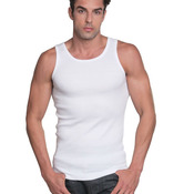 Unisex USA-Made 2x1 Ribbed Tank Top