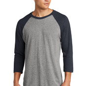 Adult Tri Blend 3/4 Sleeve Raglan Tee