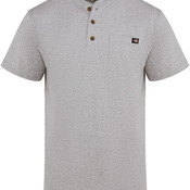 Men's Tall Heavyweight Traditional Short Sleeve Henley