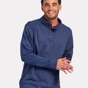 Men's French Terry Button Pullover